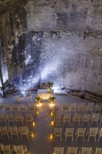 Wedding decorations in the Brunels' Tunnel Shaft