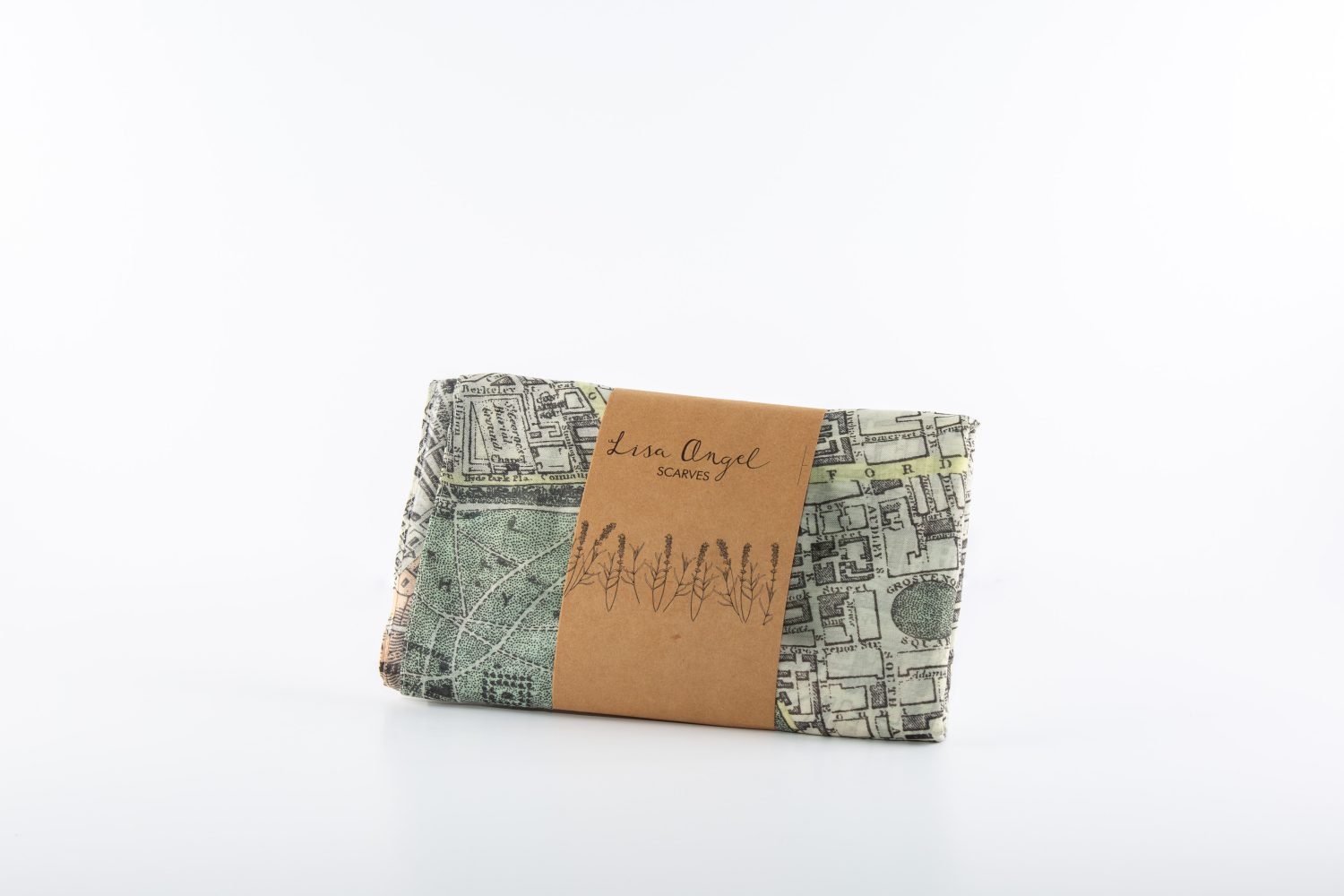 Vintage London Map Scarf