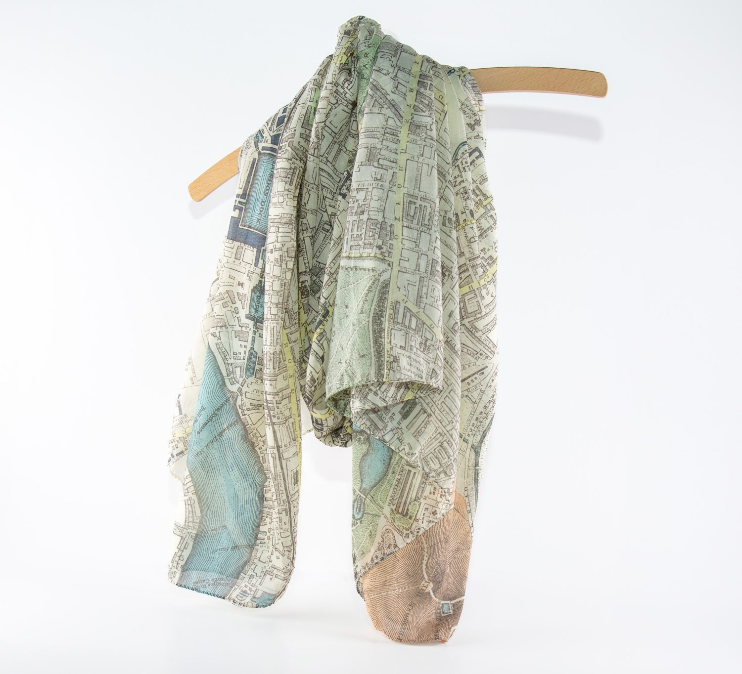 Vintage London Map Scarf
