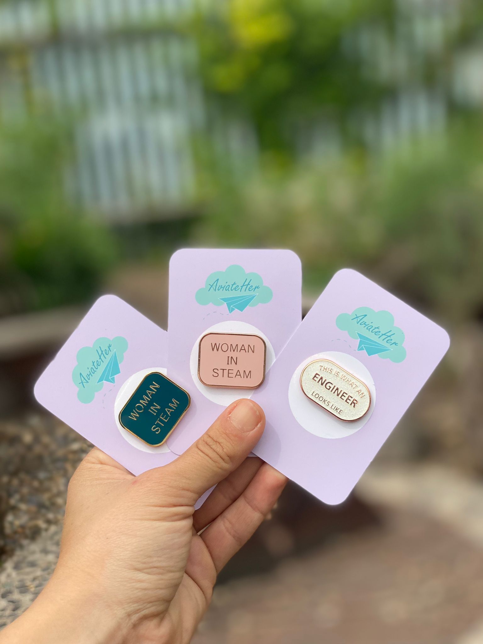 Pin Badges - AviateHer