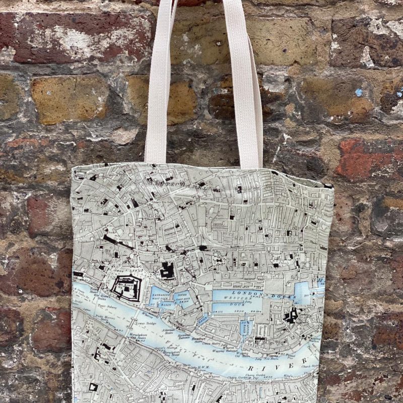 Vintage Map Tote Bag